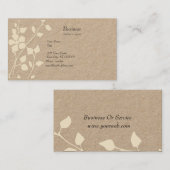 Blasser Blumenextravaganz-weich Pastell Visitenkarte (Vorne/Hinten)