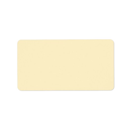 Blasser Buttercup Gelbe Farbe Adressaufkleber (Vorne)