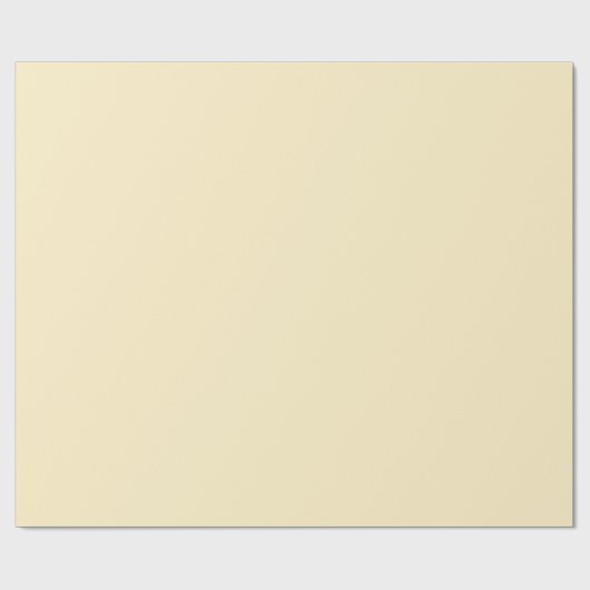 Blasser Buttercup Gelbe Farbe Geschenkpapier (Flach)