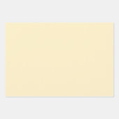 Blasser Buttercup Gelbe Farbe Geschenkpapier Set (Vorderseite 3)