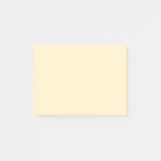 Blasser Buttercup Gelbe Farbe Post-it Klebezettel (Vorderseite)
