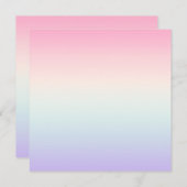 Blasser Farbverlauf Dankeskarte (Vorne/Hinten)