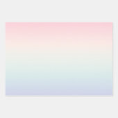 Blasser Farbverlauf Geschenkpapier Set (Vorderseite 3)