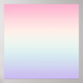 Blasser Farbverlauf Poster (Vorne)