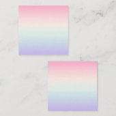 Blasser Farbverlauf Quadratische Visitenkarte (Vorne/Hinten)