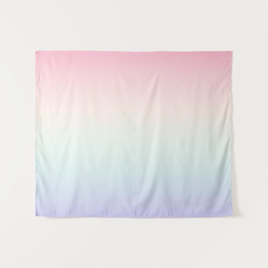 Blasser Farbverlauf Wandteppich (Vorderseite (Horizontal))
