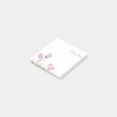 Blasser Lila Blumenstrauß Post-it Klebezettel (angewinkelt)