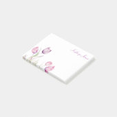 Blasser Lila Blumenstrauß Post-it Klebezettel (angewinkelt)