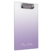 Blasser Lila Personalisierter Lehrer Klemmbrett (Rechts)