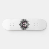 Blasser Lila Schmetterling Skateboard (Horizontal)