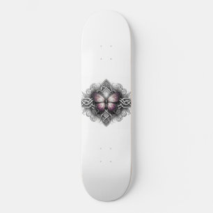 Blasser Lila Schmetterling Skateboard