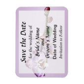 Blasser Magenta Phalaenopsis Orchideen Rett Magnet (Vertikal)