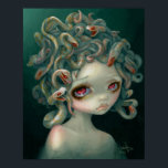 Blasser Medusa ART PRINT Pop Surrealismus Großauge Poster<br><div class="desc">Aus meiner "Mythen and Mermaids" Solo-Show in der Pop Gallery in Dowtown hier ist "Blasses Medusa". Mein Ziel in diesem Bild war es, etwas etwas etwas Schreckliches und Unheimliches als schön zu zeigen. Ich behielt dieses Stück größtenteils monochromatisch, als wären sie Albino-Schlangen - mit einer Touch Gold und Rosa. Das...</div>
