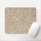 Blasser pfirsichfarbener beige Zement-Bürgersteig Mousepad (Mit Mouse)