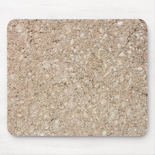 Blasser pfirsichfarbener beige Zement-Bürgersteig Mousepad (Vorne)