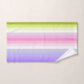 Blasser Regenbogen Stripes Bad-Dekor Badhandtuch Set (Handtuch)