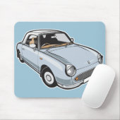 Blasses Aqua Nissan Figaros Mousepad (Mit Mouse)