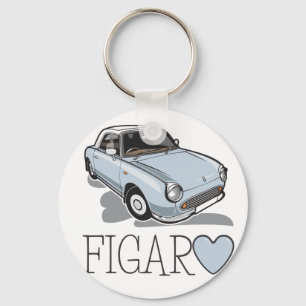 Blasses Aqua Nissan Figaros Schlüsselanhänger