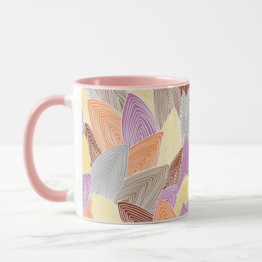 Blasses Blätter Tasse (Links)