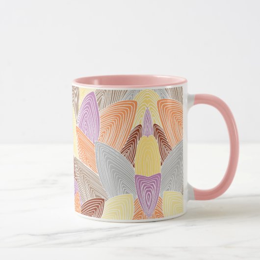 Blasses Blätter Tasse (Rechts)