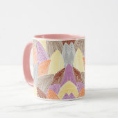 Blasses Blätter Tasse (Vorderseite Links)