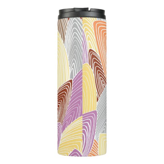 Blasses Blätter Thermosbecher (Rückseite)