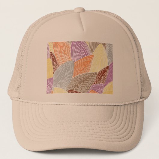 Blasses Blätter Truckerkappe (Vorderseite)