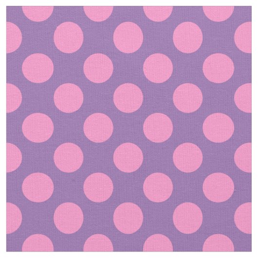 Blasses Lila mit rosa Polka-Punkten Stoff (Nahaufnahme)