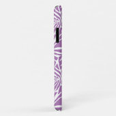 Blasses Lila tropisches Leaf-Wiederholmuster Case-Mate iPhone Hülle (Hinten/Rechts)