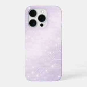 Blasses Lila und Perlgrau KI-Kunst iPhone 16 Pro Hülle