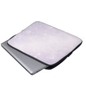 Blasses Lila und Perlgrau KI-Kunst  Laptopschutzhülle (Vorne Knopf)