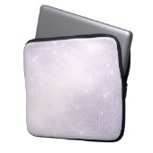 Blasses Lila und Perlgrau KI-Kunst  Laptopschutzhülle (Vorderseite Links)