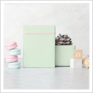 Blasses Milchig Jade Grün Geschenkpapier