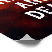 Blasses Pferd und Reiter Poster (Ecke)