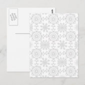 Blasses Snowfill Postkarte (Vorne/Hinten)