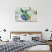 Blasses Strandglas Leinwanddruck (Insitu (Schlafzimmer))