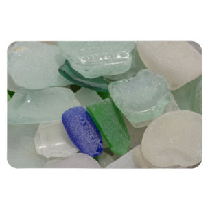 Blasses Strandglas Magnet