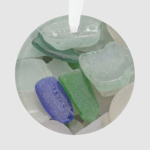 Blasses Strandglas Ornament