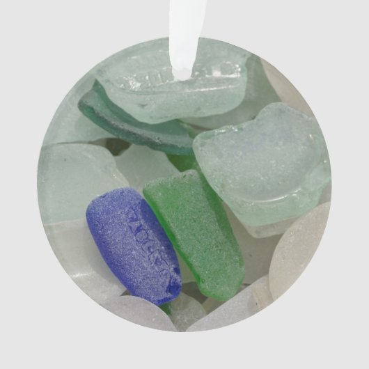 Blasses Strandglas Ornament (Vorderseite)