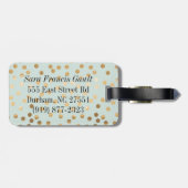 Blasses tadelloses Blau-und Gepäckanhänger (Rückseite horizontal)