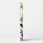 Blassfarben Geometrie: Retro-Muster Case-Mate iPhone Hülle (Rückseite / Links)