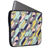 Blassfarben Geometrie: Retro-Muster Laptopschutzhülle (Vorne Rechts)