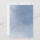 Blassfarbene Blume | Hochzeit Einladung (Rückseite)