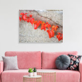 Blassfarbene Herbstblätter mit Leinwand (Insitu (Wohnzimmer))