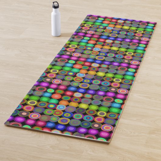Blassfarbene Kreise Yogamatte (Beispiel)