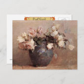 Blassfarbene Rose - Postkarte (Vorne/Hinten)