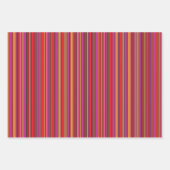 Blassfarbene Streifen Geschenkpapier Set (Vorderseite 3)