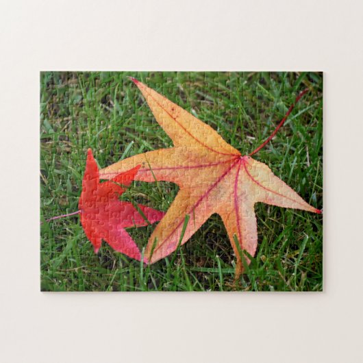 Blassfarbenes Ahornleaf Puzzle (Horizontal)