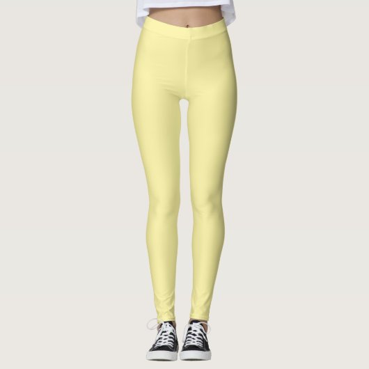 Blassgelb Leggings (Vorderseite)