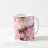 Blassgelbe Blasen: Elegantes Dekor Kaffeetasse (VorderseiteRechts)